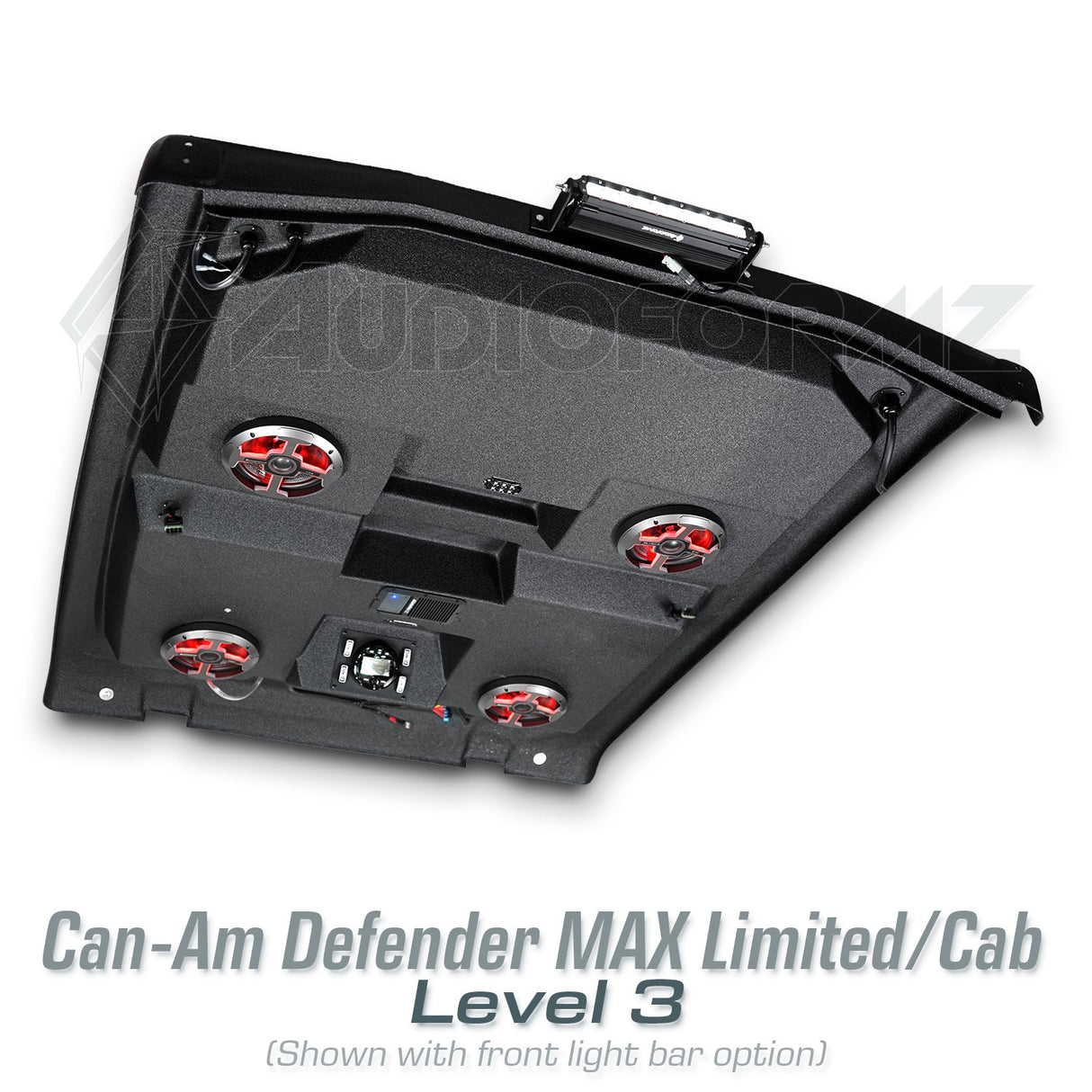 2026+ Can-Am Defender MAX HD11 Limited/Cab Stereo Tops (4-Door)