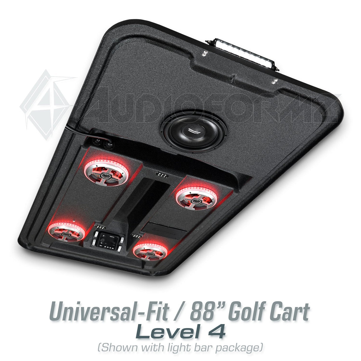 88in Universal-Fit Golf Cart Stereo Tops (4-Seat) Universal-Fit