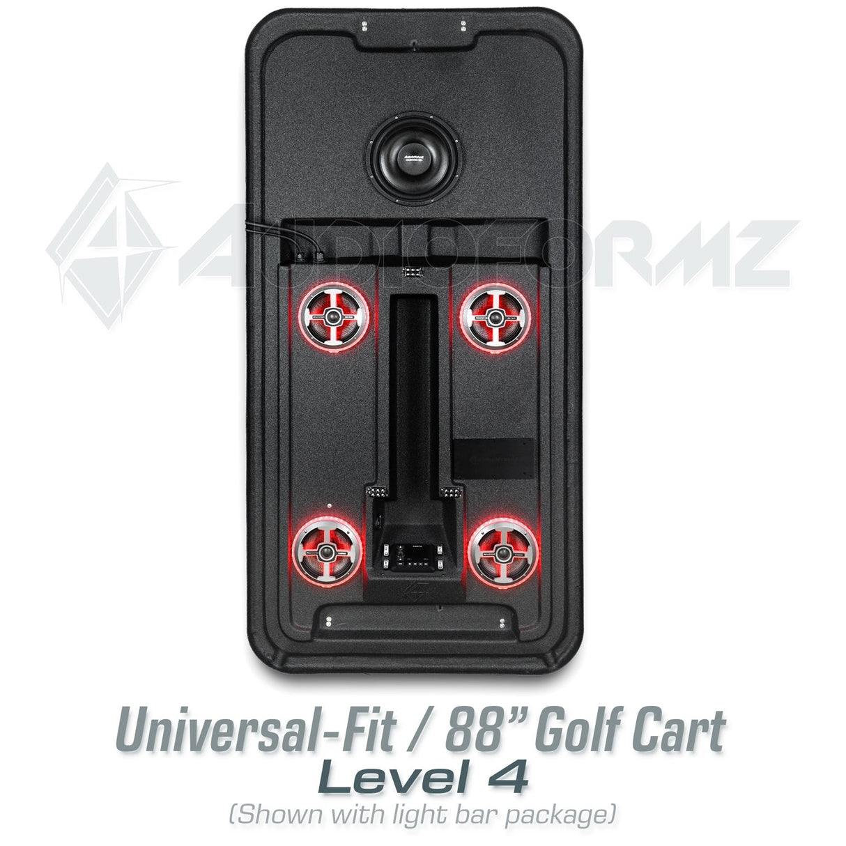 88in Universal-Fit Golf Cart Stereo Tops (4-Seat) Universal-Fit