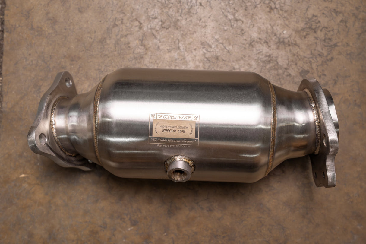 Chevy Corvette C8 / C8 Z06 400 Cell Catted Downpipes Valvetronic Designs