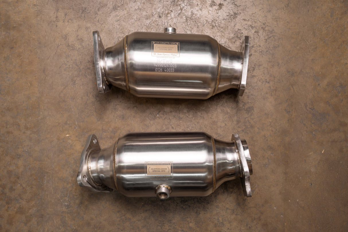 Chevy Corvette C8 / C8 Z06 400 Cell Catted Downpipes Valvetronic Designs