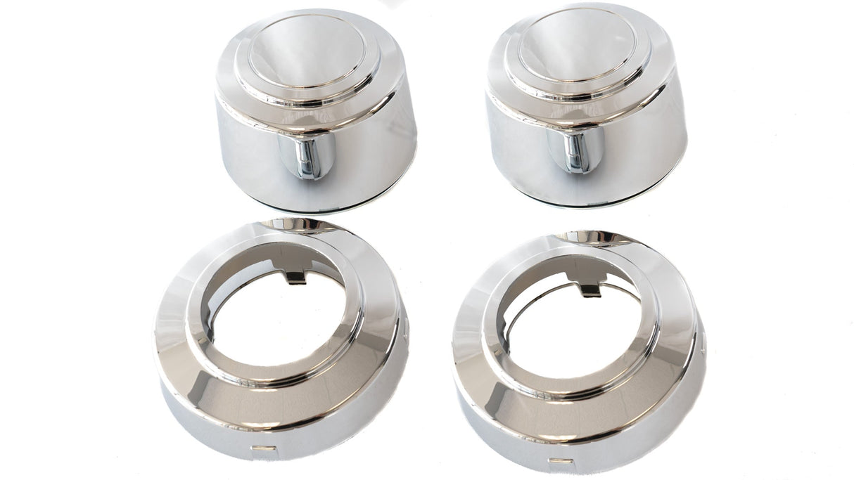 Complete Performance Front Wheel Center Hub Cap Set - (Open - 4x4) - 1992-1997 Ford F-Series Complete Performance