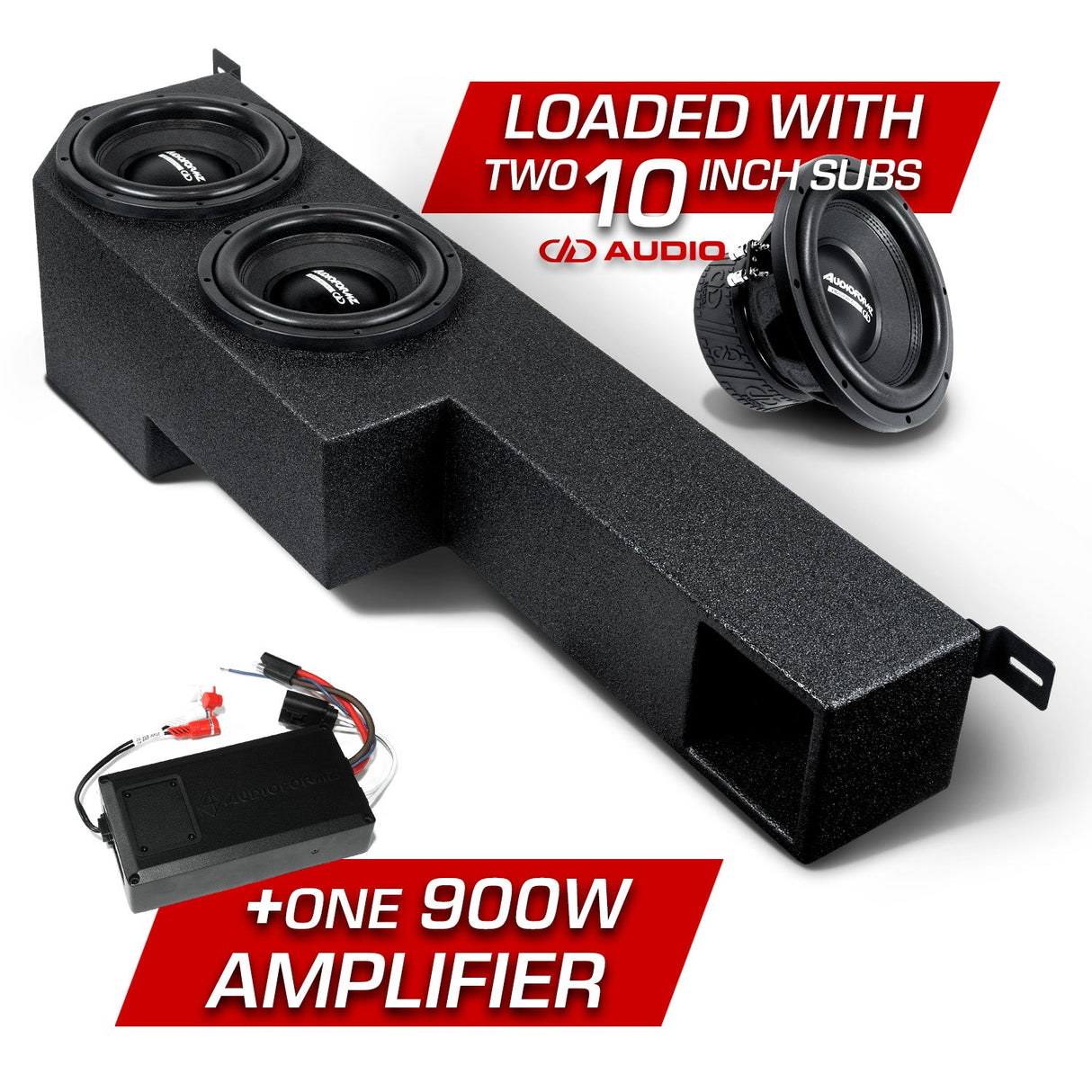 Can-Am Defender MAX 2 10" Under-Seat Ported Subwoofer Box (HD11) Can-Am