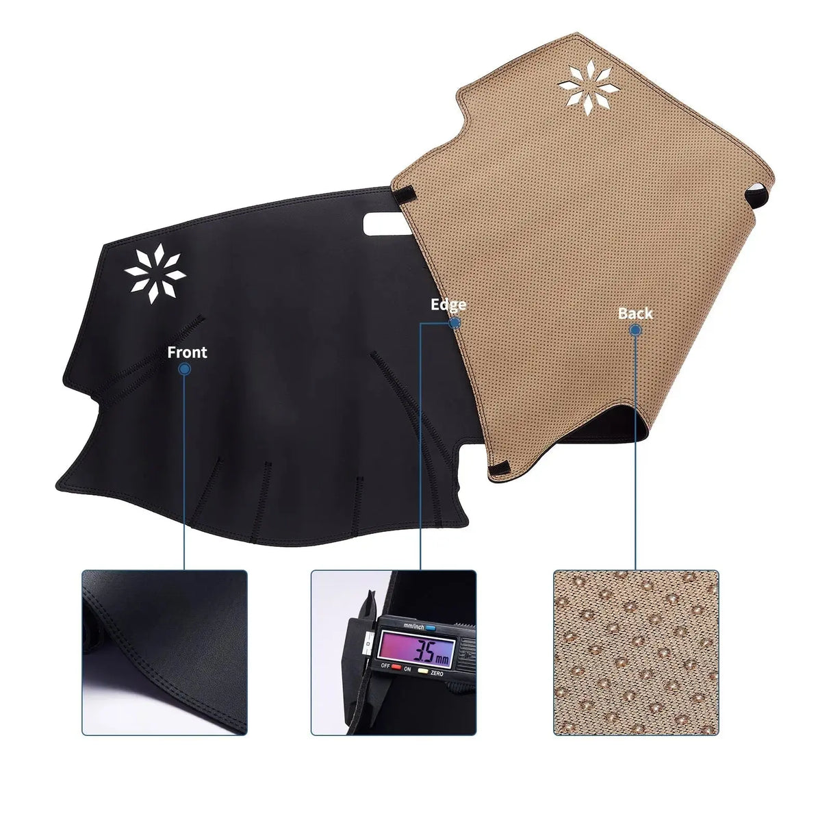 Dash Cover Mat for 2007-2011 Toyota Camry (Leather)