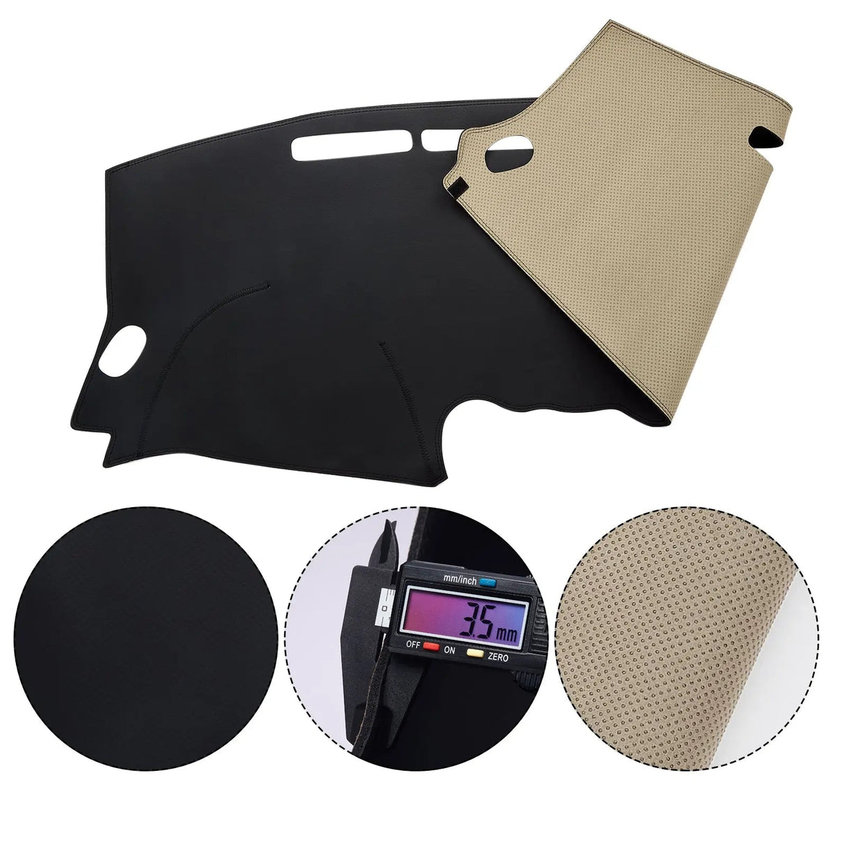 Dash Cover Mat for 2007-2012 Nissan Altima (Leather) Flashark