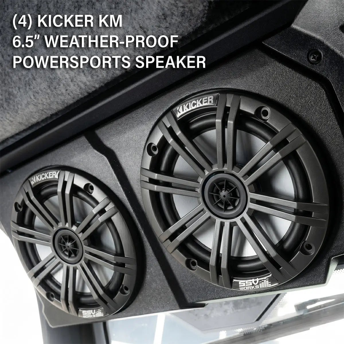 CanAm Defender | 2018-2026 HD10 & 2026 HD11 | 4-Speaker Overhead Sound Bar w/Kenwood Bluetooth and Kicker KM Speakers SSV Works