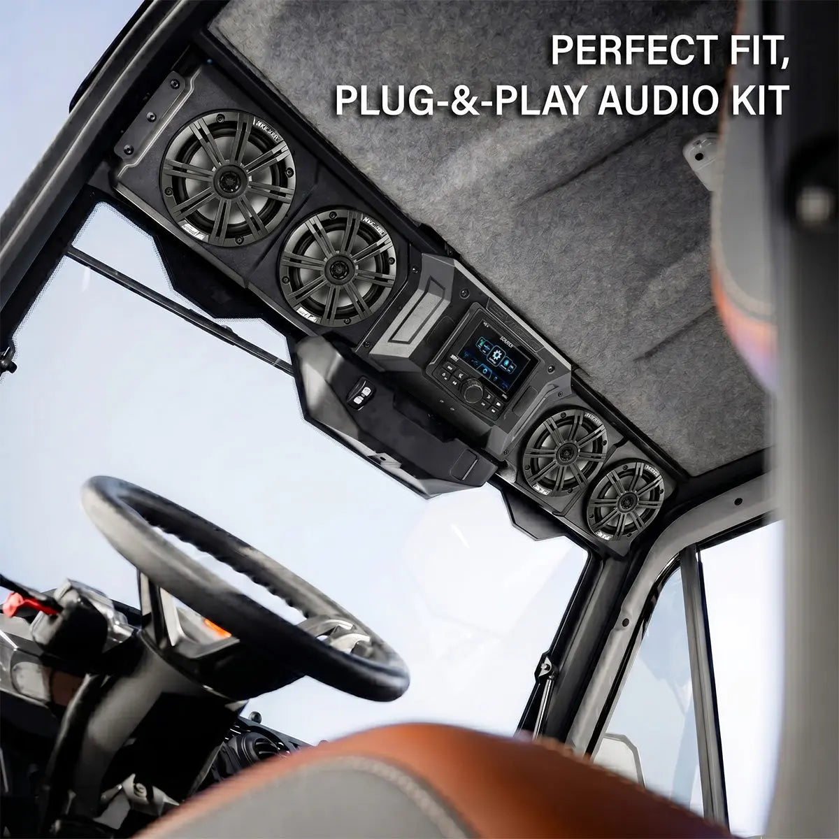 CanAm Defender | 2018-2026 HD10 & 2026 HD11 | 4-Speaker Overhead Sound Bar w/Kenwood Bluetooth and Kicker KM Speakers SSV Works