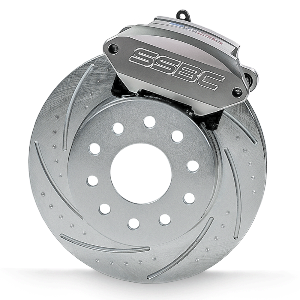 American Made Sport R1 Billet Aluminum Rear Drum to Disc Brake Conversion Kit W/Rotors. Clear A111-20