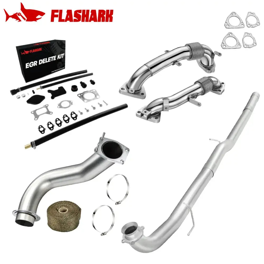 EGR/DPF/Up-Pipe/Downpipe Exhaust for 2017-2023 L5P 6.6L Duramax Applicable Products All-in-One Kit