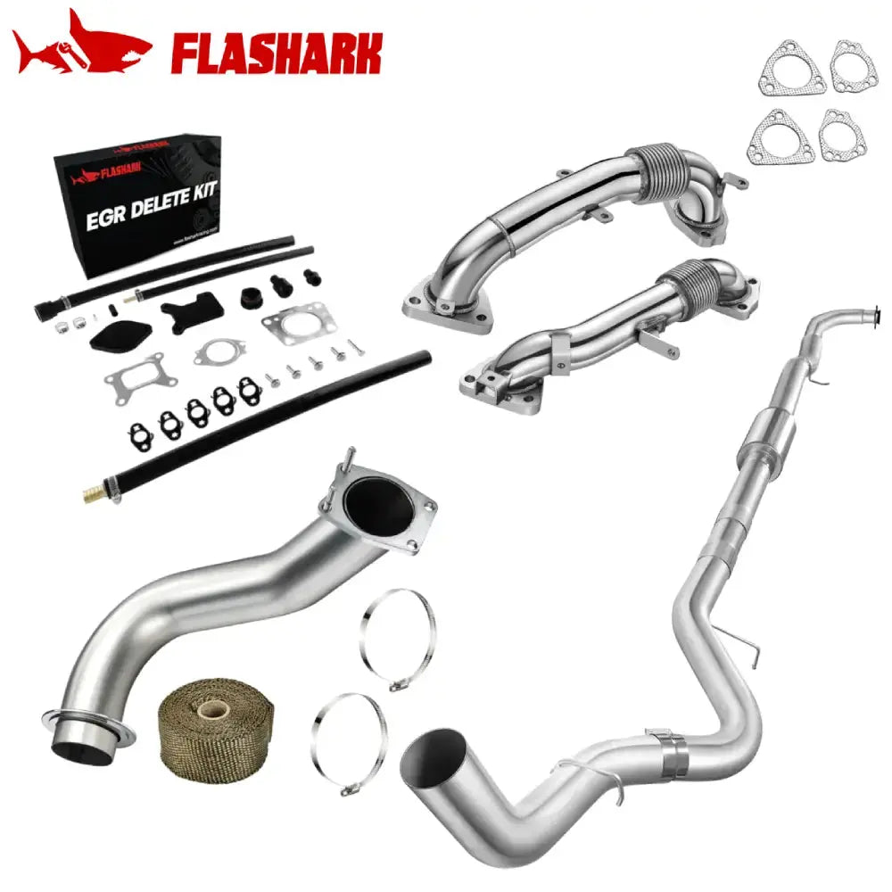 EGR/DPF/Up-Pipe/Downpipe Exhaust for 2017-2023 L5P 6.6L Duramax Applicable Products All-in-One Kit