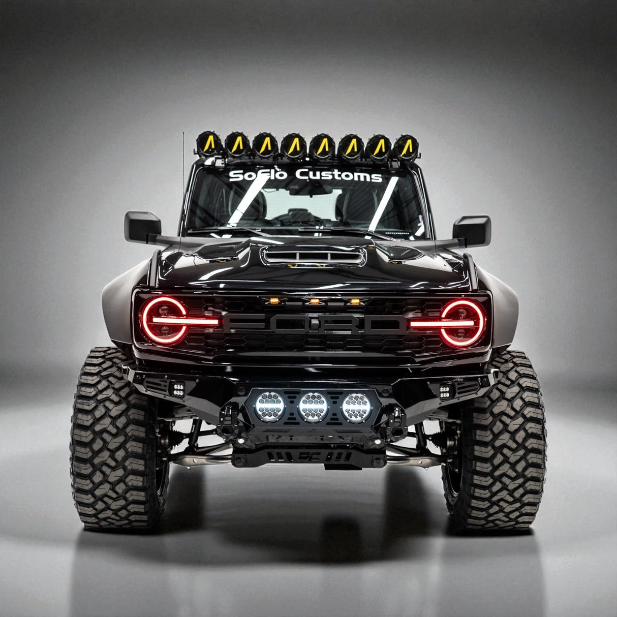 Ford Bronco Baja Front Bumper w/ Lights 2021-2026