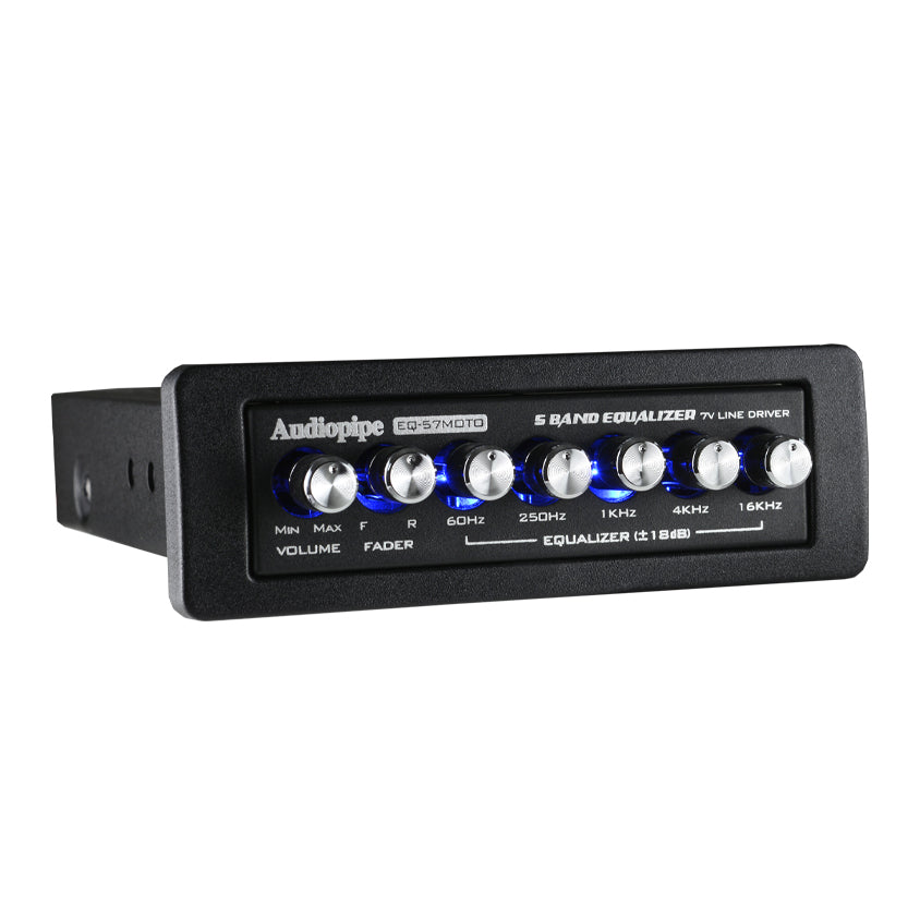 5 Band Graphic Equalizer with 7 V Line Driver (EQ-57MOTO) Audiopipe