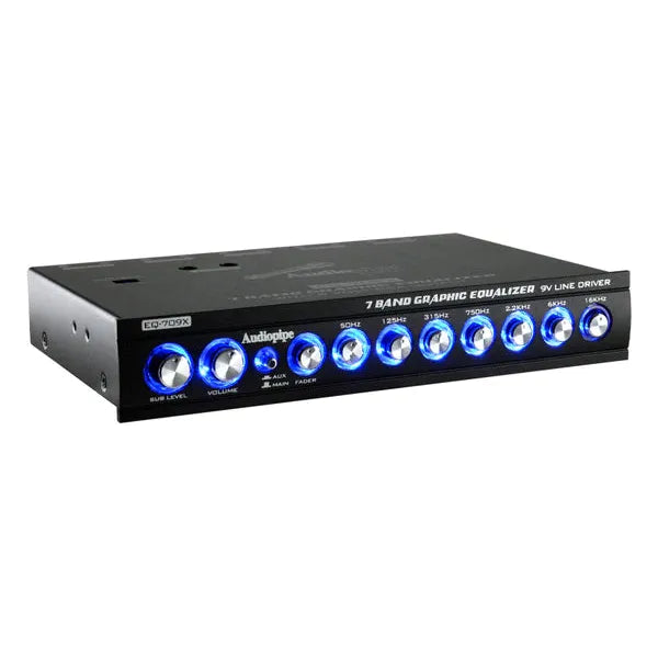 Audiopipe EQ-709X 7 Band Graphic Equalizer Audiopipe