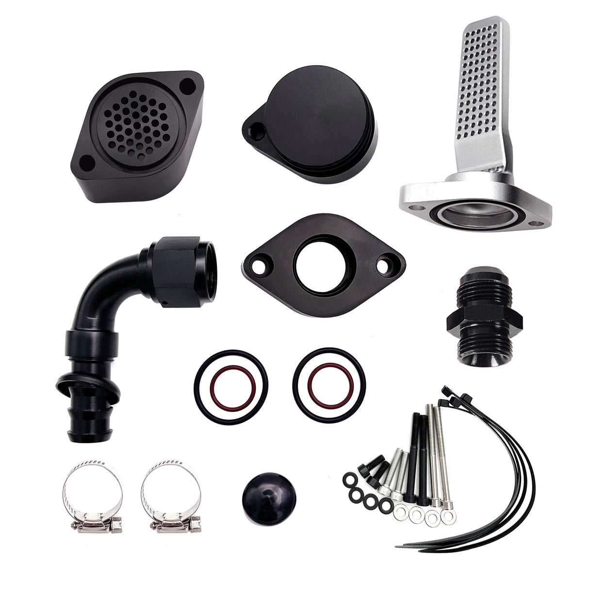 TruckTok 2011-2023 6.7L Ford Powerstroke CCV PCV Reroute Engine Ventilation Kit(No tube) TruckTok