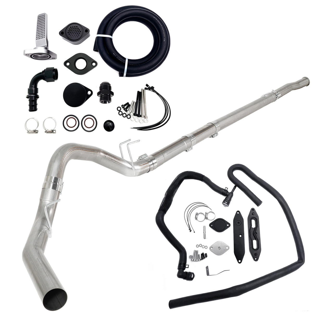 TruckTok 2011-2022 6.7L Ford Powerstroke 4" Dp-Back DPF/CCV/EGR Delete Kit TruckTok