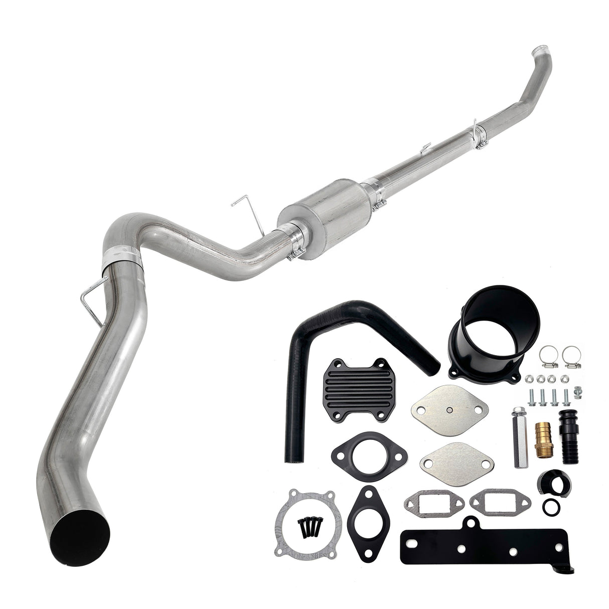 TruckTok 2013-2018 6.7L Ram Cummins 5" Turbo Back DPF Delete Pipe & EGR Cooler Delete Kit TruckTok