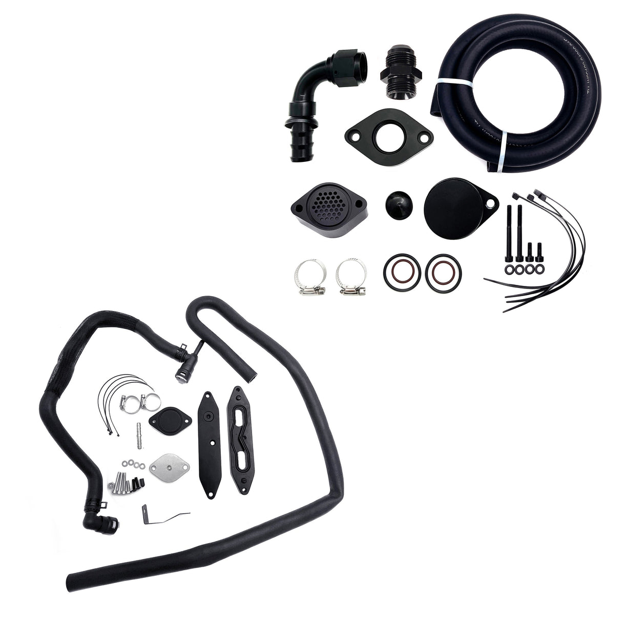 TruckTok 2011-2023 6.7L Ford Powerstroke CCV Reroute Ventilation EGR Delete Kit TruckTok