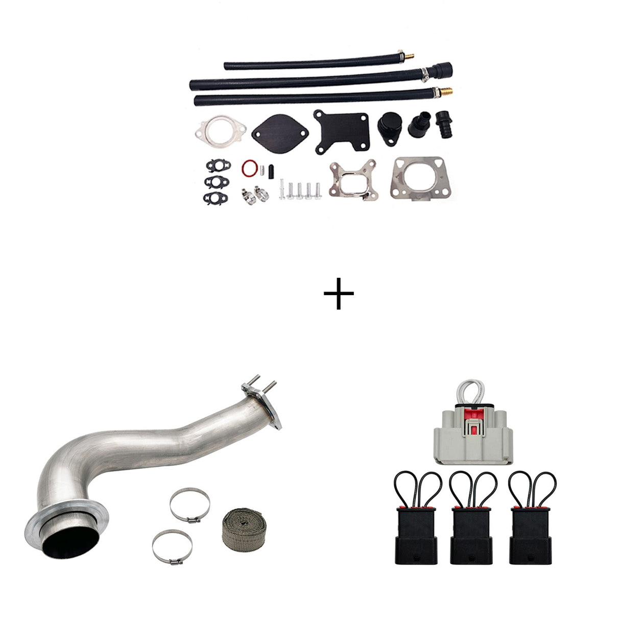 TruckTok 2017-2023 6.6L Duramax L5P DPF/CCV/EGR Delete & Downpipe w/Can Bus kit TruckTok
