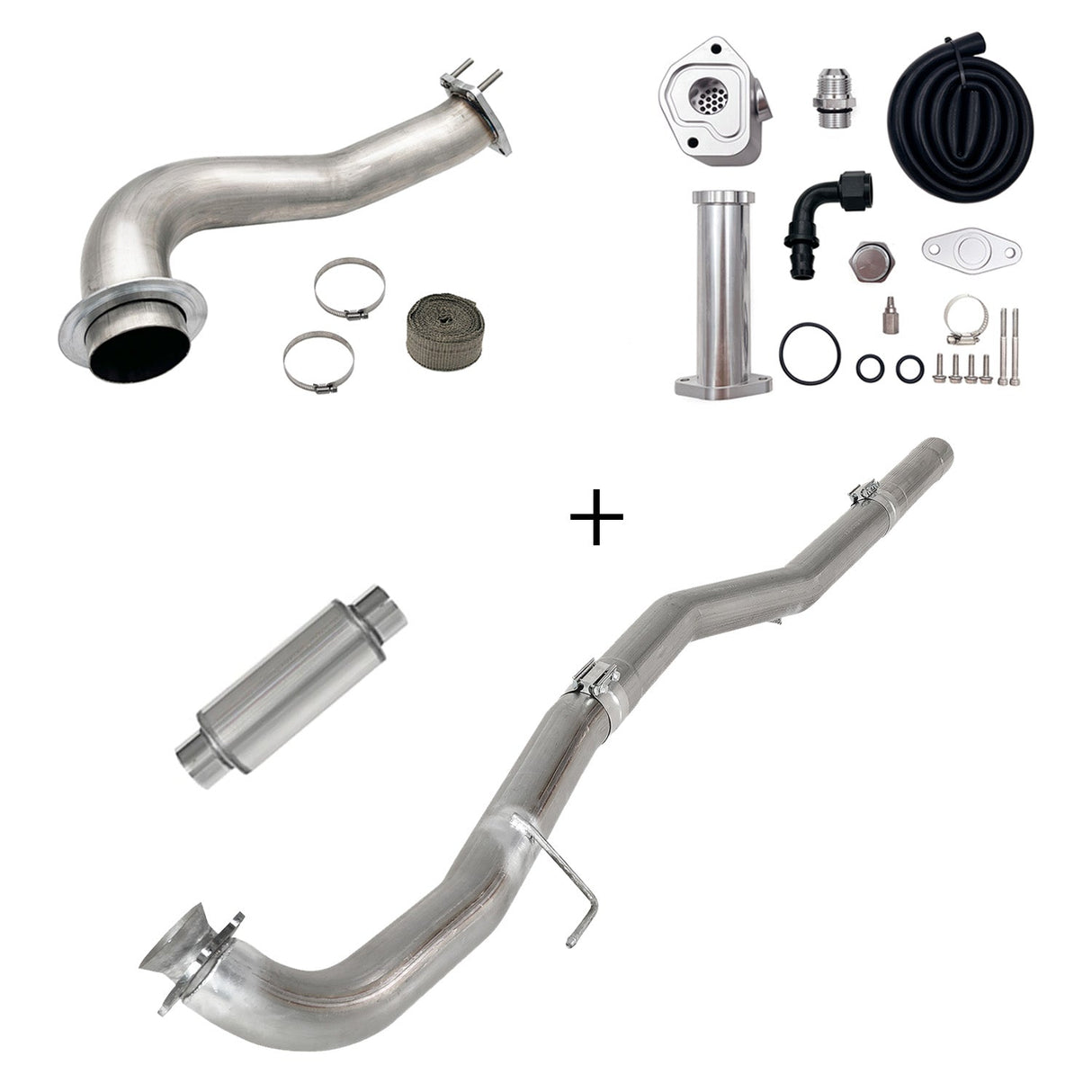 TruckTok 2017-2023 6.6L Duramax L5P DPF/CCV/EGR Delete & Downpipe w/Can Bus kit TruckTok