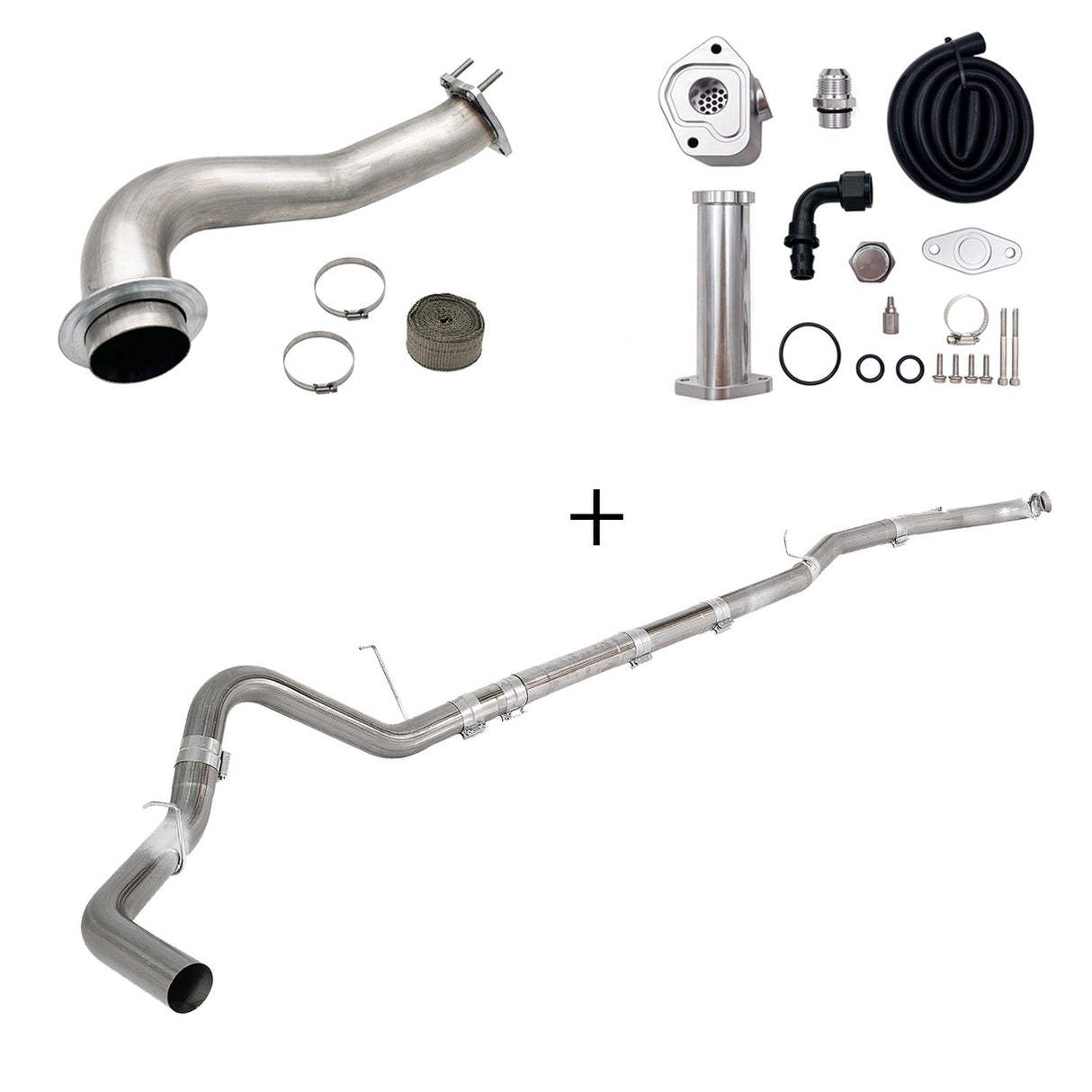 TruckTok 2017-2023 6.6L Duramax L5P DPF/CCV/EGR Delete & Downpipe w/Can Bus kit TruckTok