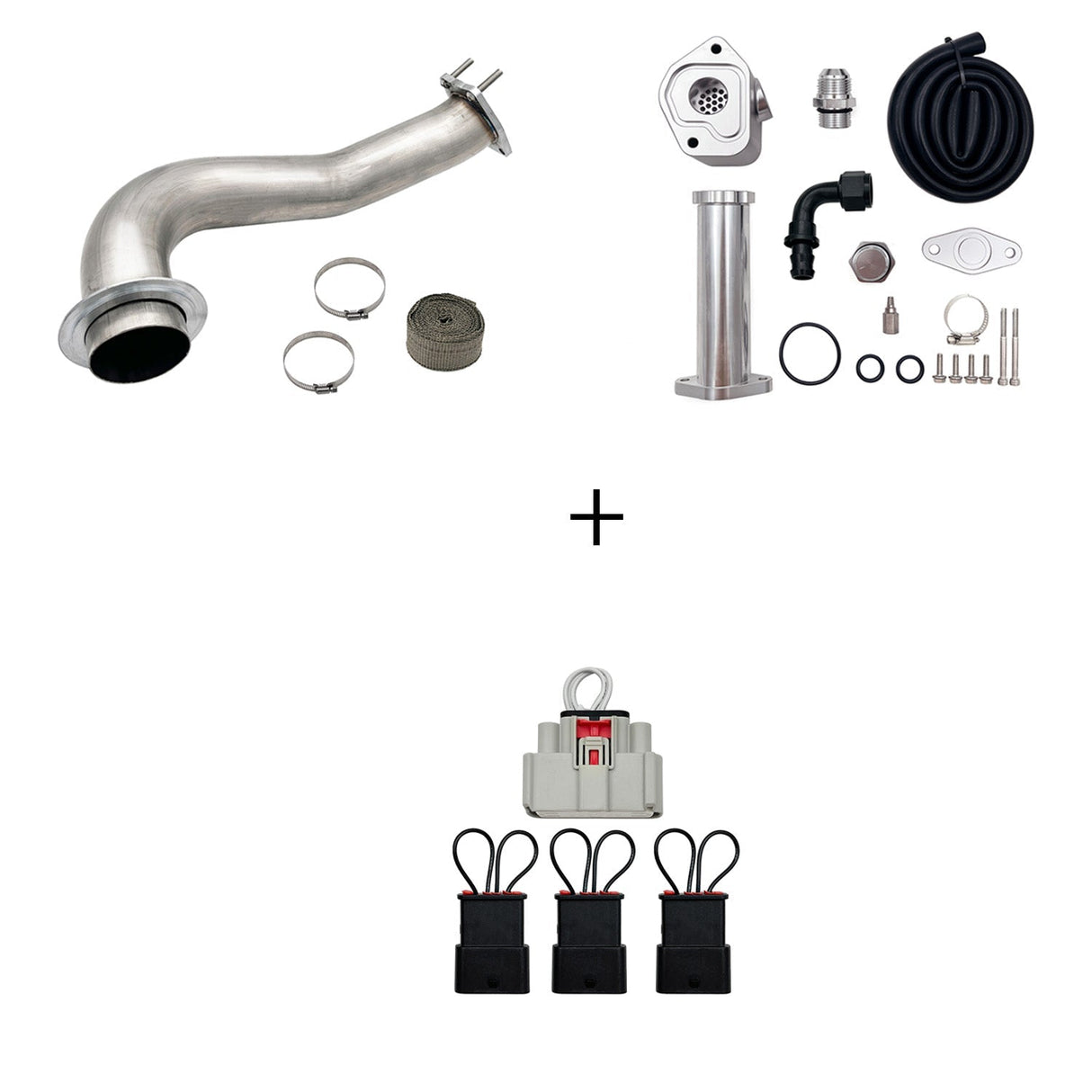 TruckTok 2017-2023 6.6L Duramax L5P DPF/CCV/EGR Delete & Downpipe w/Can Bus kit TruckTok