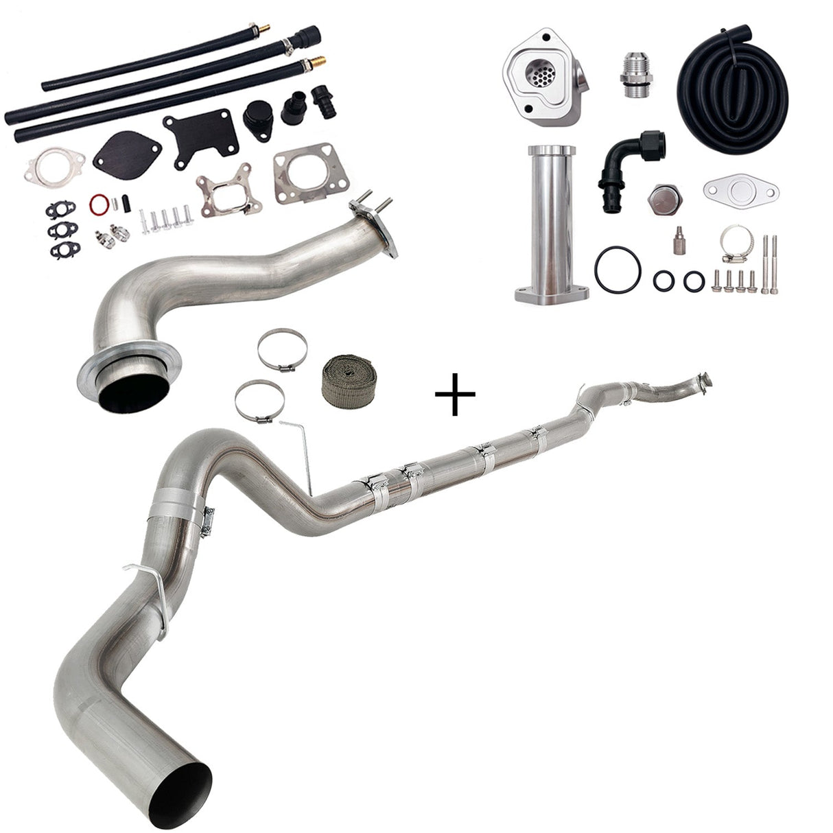 TruckTok 2017-2023 6.6L Duramax L5P DPF/CCV/EGR Delete & Downpipe w/Can Bus kit TruckTok