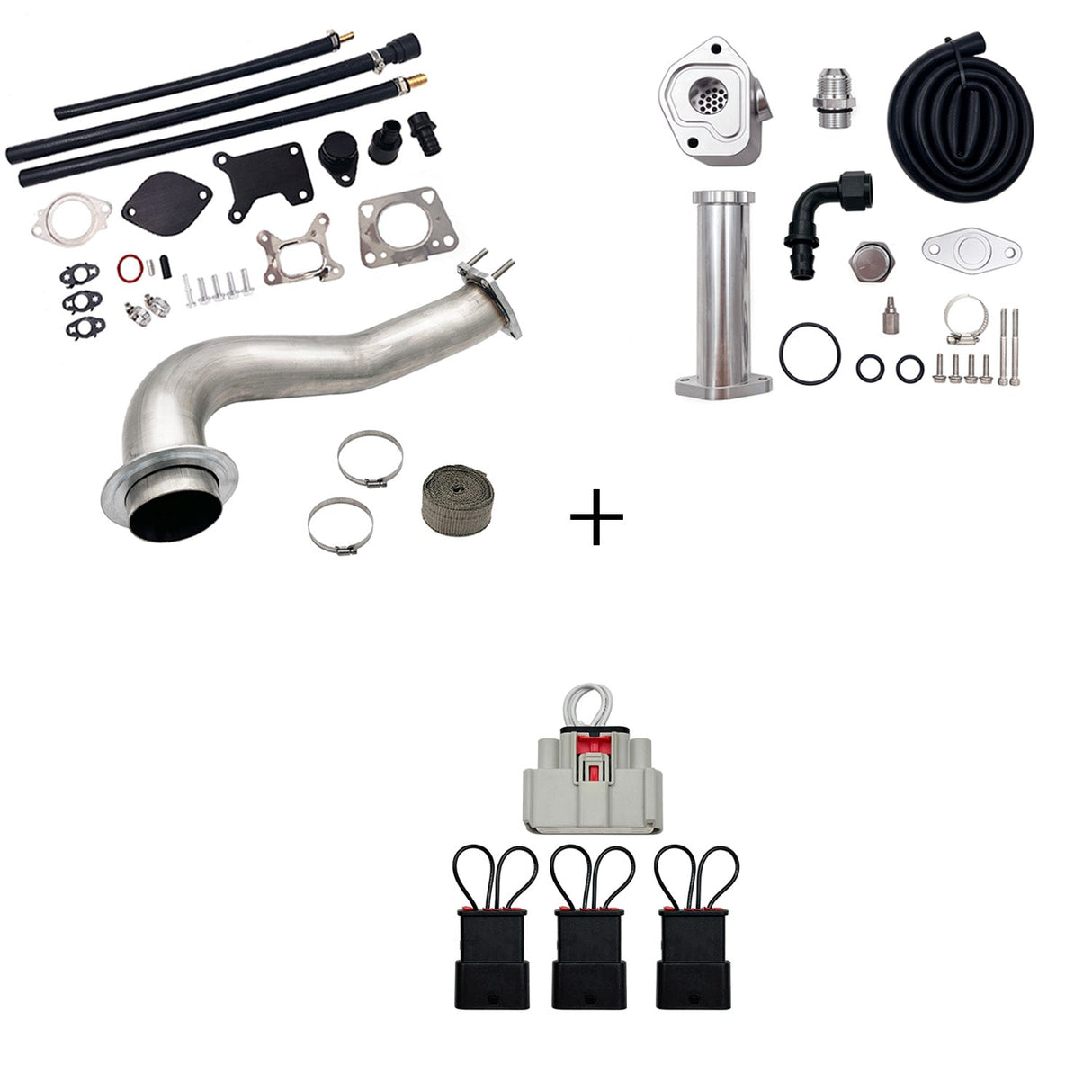 TruckTok 2017-2023 6.6L Duramax L5P DPF/CCV/EGR Delete & Downpipe w/Can Bus kit TruckTok