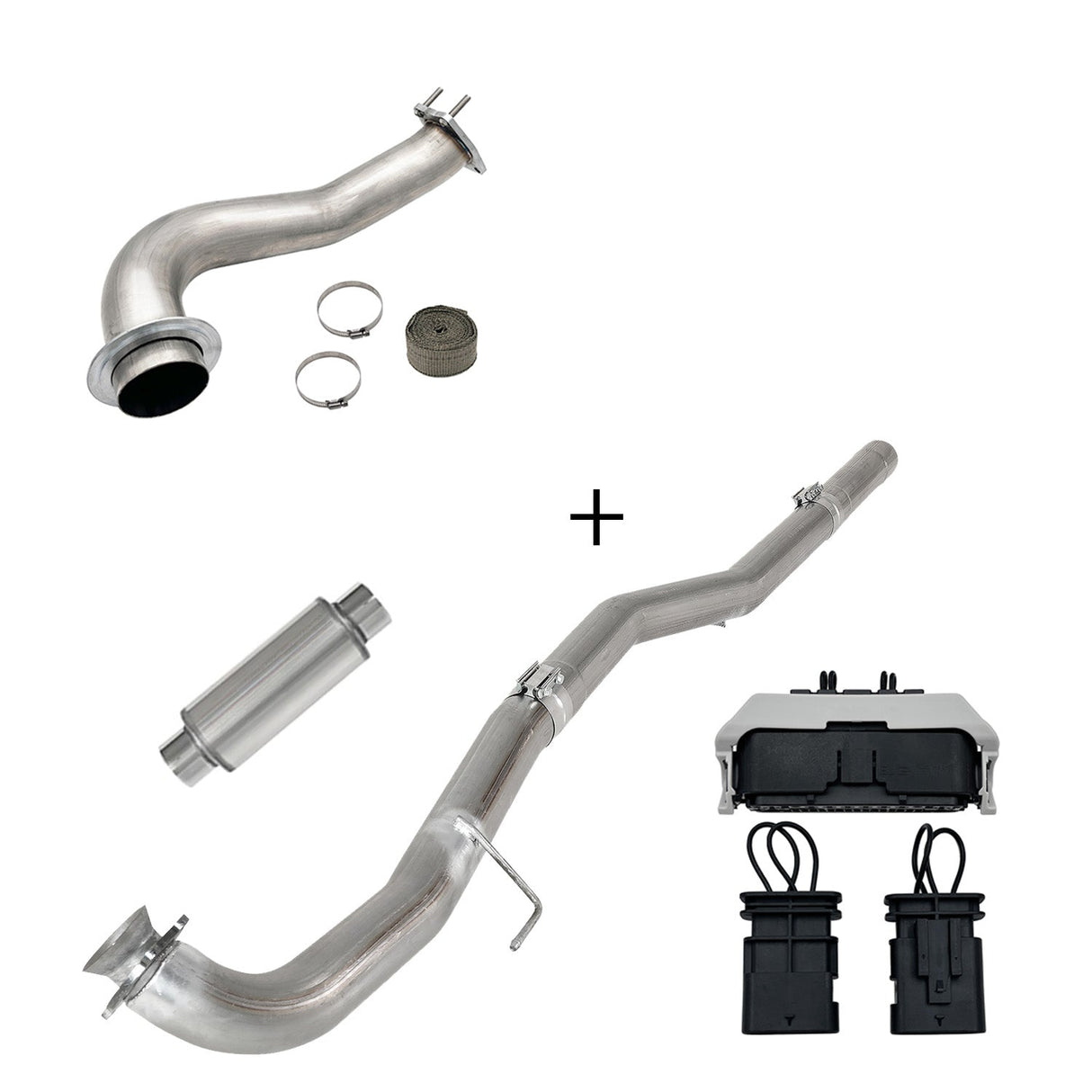 TruckTok 2017-2023 6.6L Duramax L5P DPF/CCV/EGR Delete & Downpipe w/Can Bus kit TruckTok