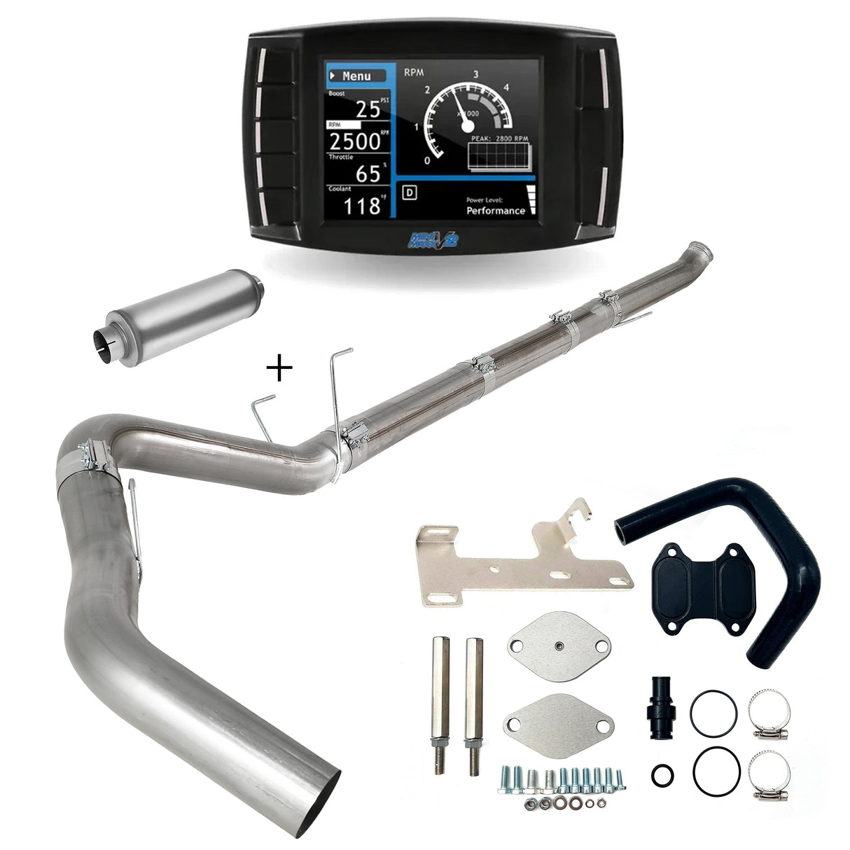 Trucktok 2019-2021 6.7L Ram 4"/5" DPF/EGR/DEF Delete All-in-one kit TruckTok