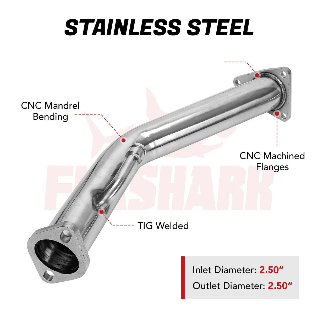 Downpipe Exhaust/Test Pipes for 2009-2018 Nissan 370z