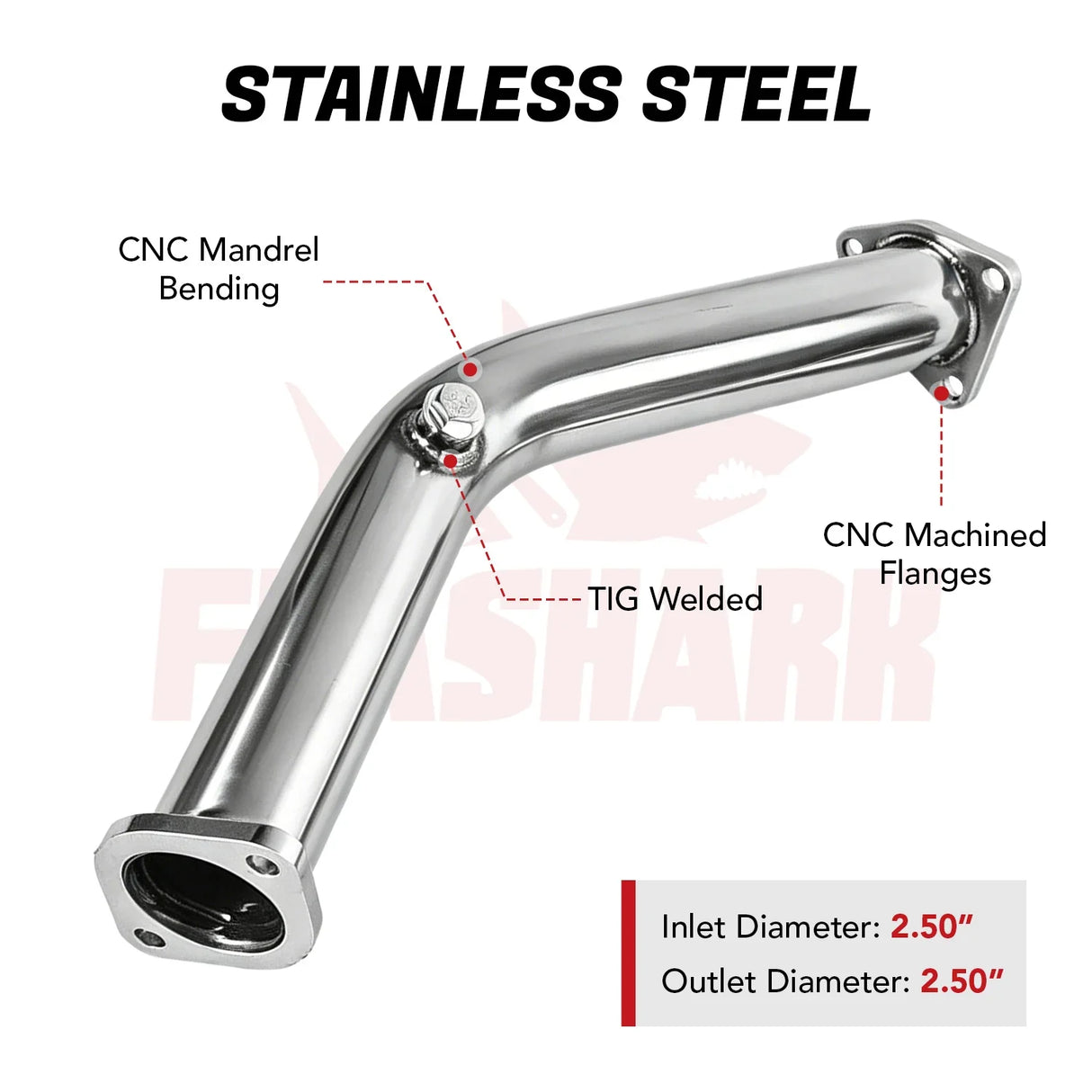 Downpipe Exhaust/Test Pipes for 2003-2007 Nissan 350z With Gaskets And Bolts