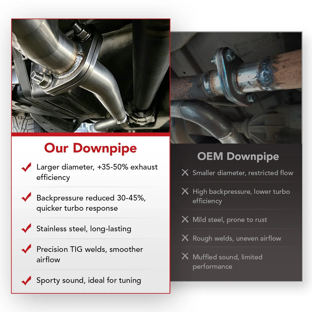 Downpipe Exhaust/Test Pipes for 2003-2007 Nissan 350z With Gaskets And Bolts