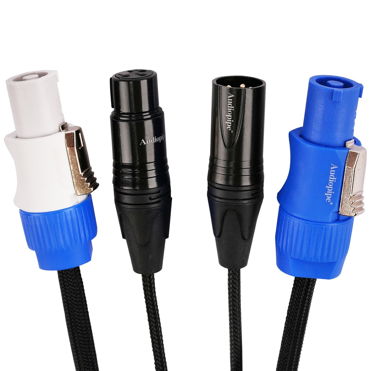 6Ft Extension Power Cable with Audio XLR Connectors (EX-PWC-AUD-6) Audiopipe