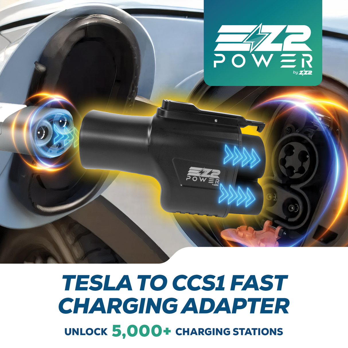 Tesla to CCS1 Fast Portable EV Charging Adapter ZZ2