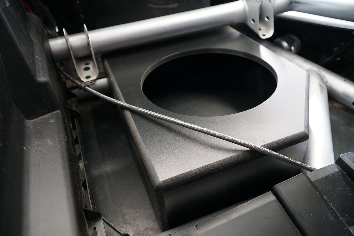 Can-Am® X3 Low Profile Front Passenger Side 10” Sub Box Enclosure – Unloaded | UTVS-X3-ENC-LP-FPASS UTV Stereo