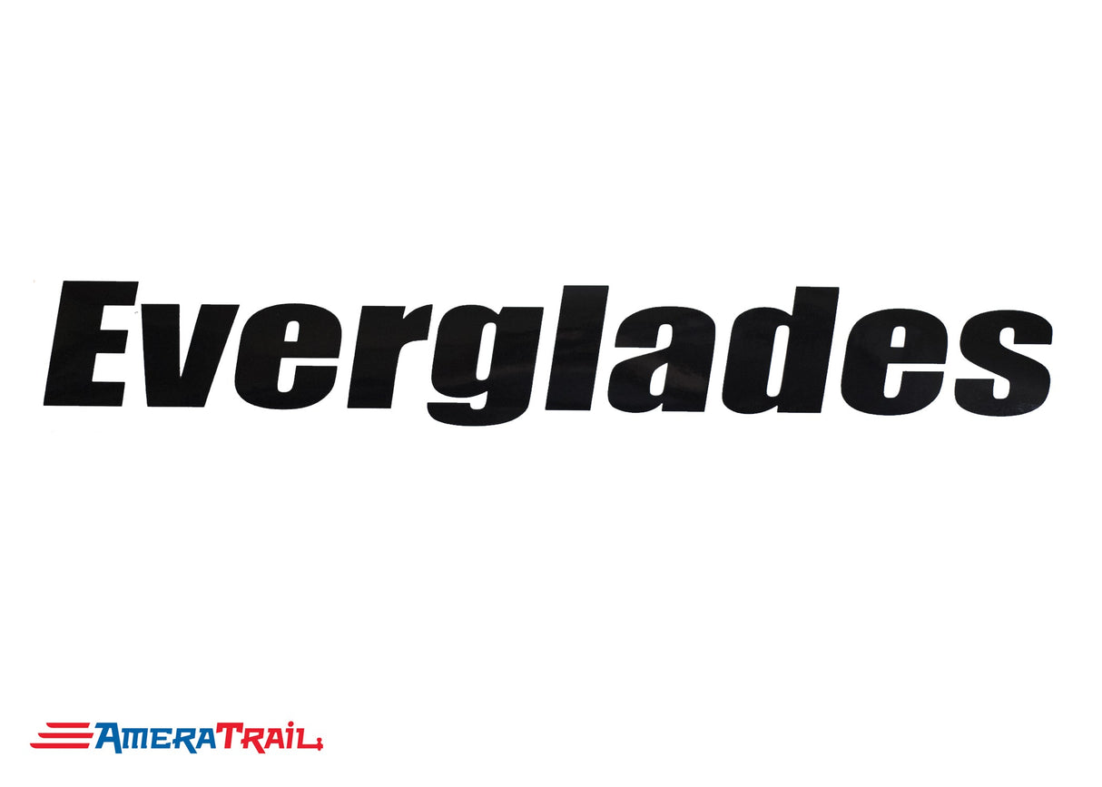 Everglades Boats Marine Decal, UV Rated Vinyl - Available In 2 Sizes
