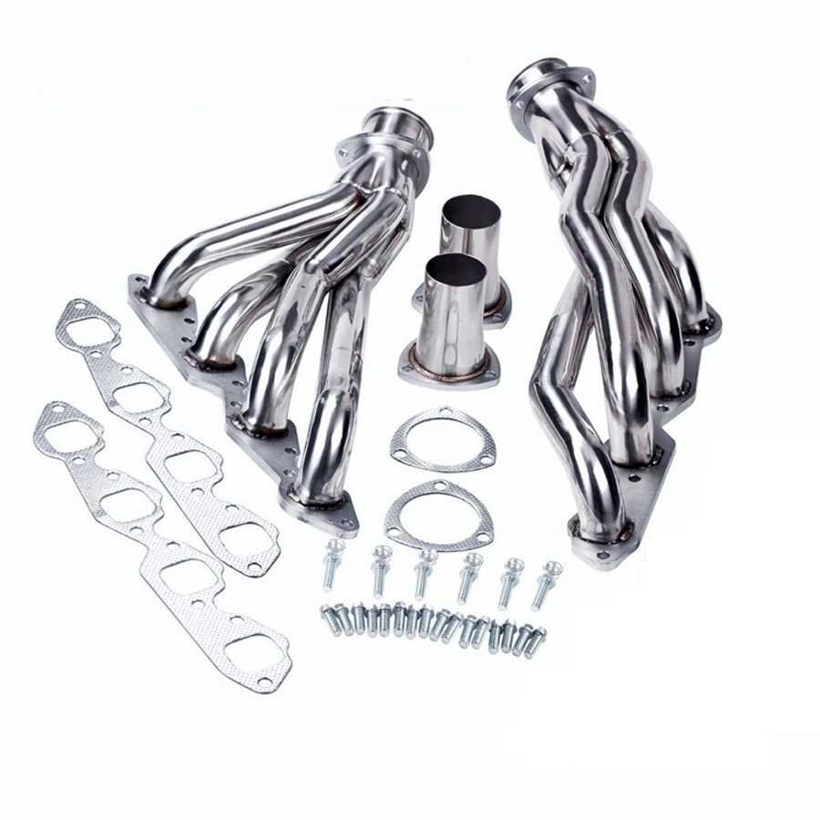 Exhaust Header for 1965-1975 Chevrolet Chevelle El Camino Laguna Caprice Kingswood Camaro SS Malibu Impala Bel Air Biscayne Brockwood Townsman 396/402/427/454 - Short Tube