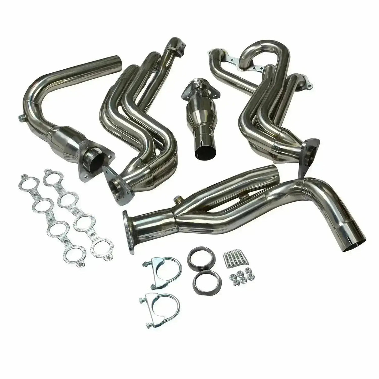Exhaust Header for 1999-2006 Chevy Silverado/Avalanche/Suburban/Tahoe GMC Sierra/Yukon GMT800 4.8L 5.3L 6.0L V8 Engine (with EGR Valve) Flashark