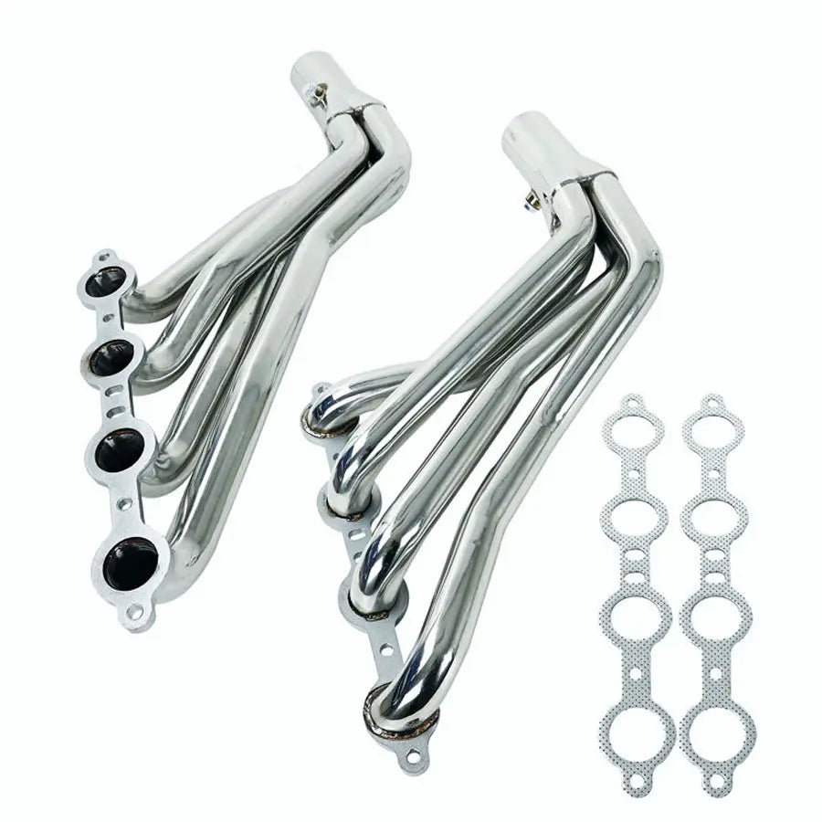 Exhaust Header for 1964-1988 Chevrolet Chevy Pontiac Buick LS1/LS2/LS3/LS6 LS Swap Longtube V8 4.8L 5.3L 5.7L 6.0L 6.2L Flashark