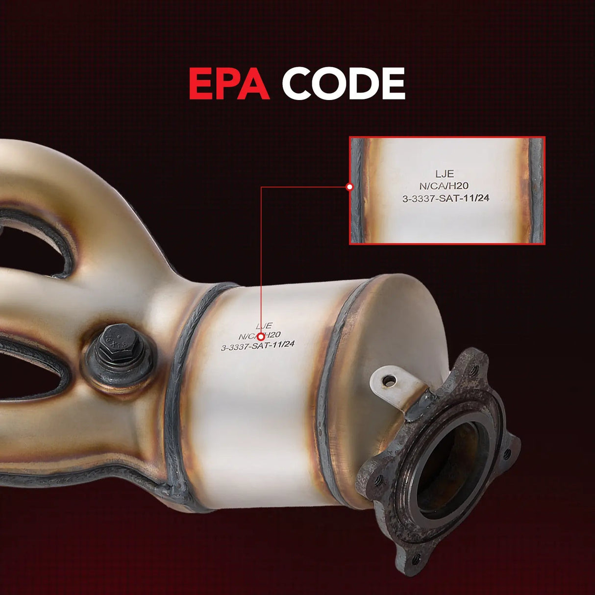 Exhaust Manifold Catalytic Converter For 2007-2012 Volvo XC60/XC70/V70/S80 Land Rover LR2 2-PC Left and Right
