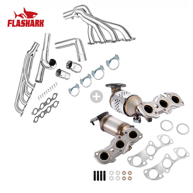 Front Exhaust Manifold Catalytic Converter For 2002-2006 Toyota Camry Lexus ES300 V6 3.0L-Direct Fit,E.P.A. Compliant Flashark