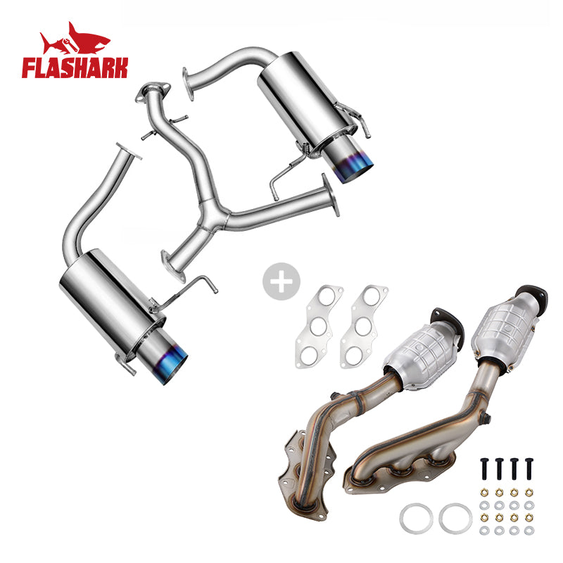 Exhaust Manifold Catalytic Converter Kit for 2006 - 2017 Lexus IS250/IS350/GS350/RC350 2.5L/3.5L V6 2PC-Direct Fit,E.P.A. Compliant Flashark