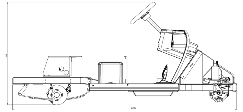 Navitas Aluminum Golf Cart Chassis