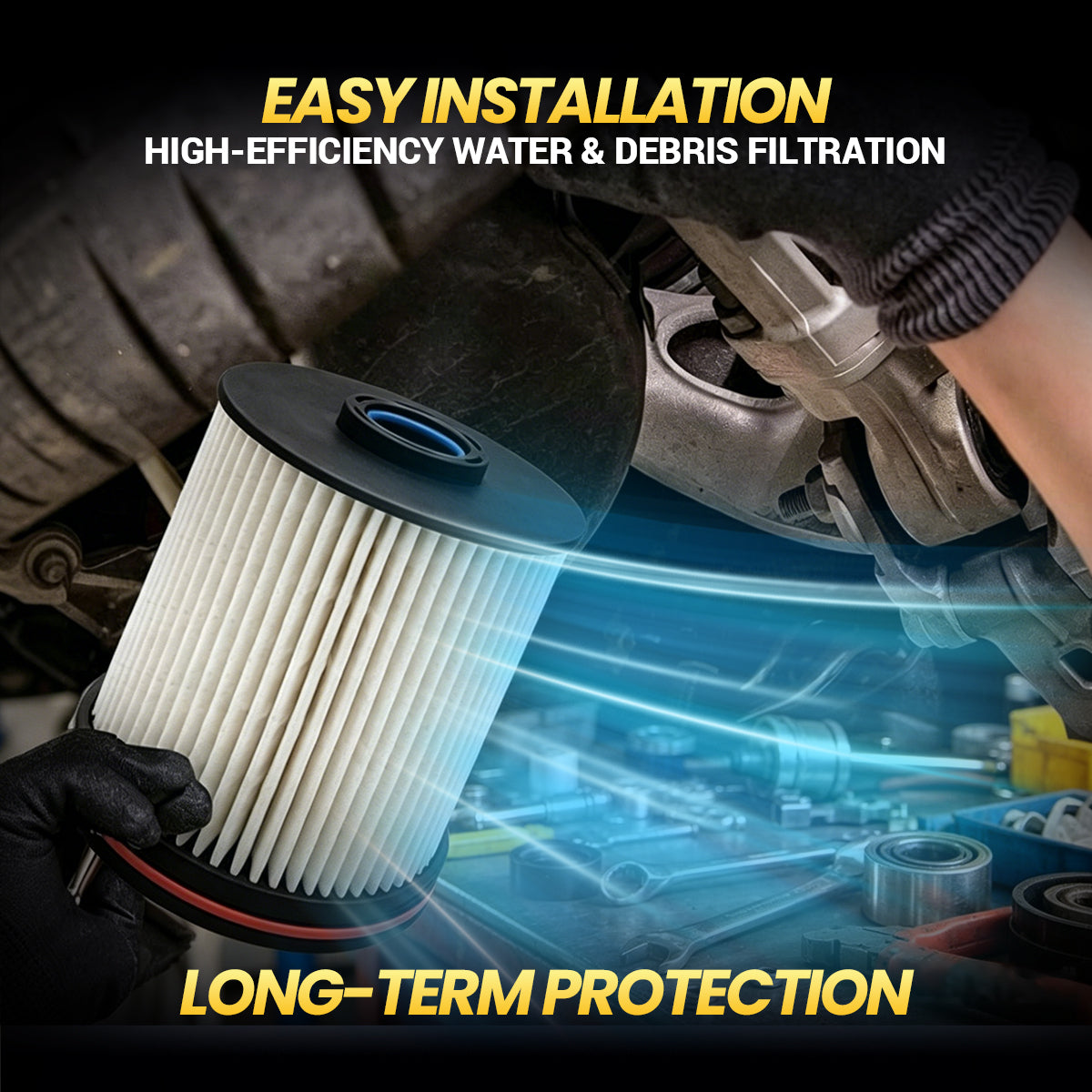 Trucktok 2017-2026 6.6L Silverado Sierra Duramax Fuel Filter Replaces TP1015 TruckTok
