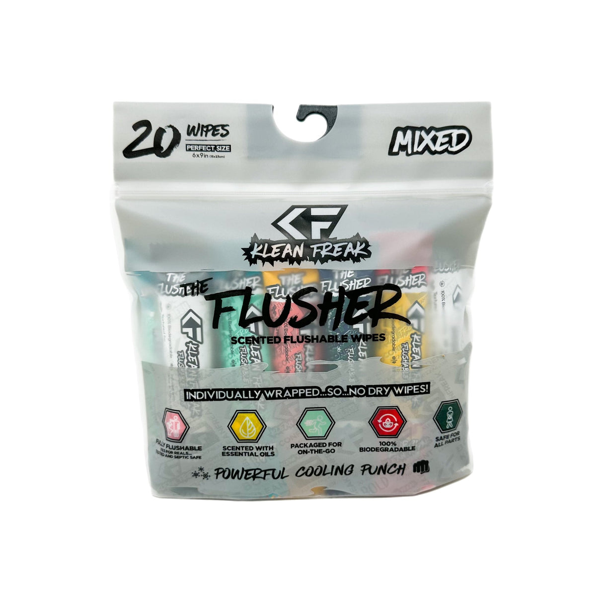 Klean Freak The Flusher Scented Flushable Wipes