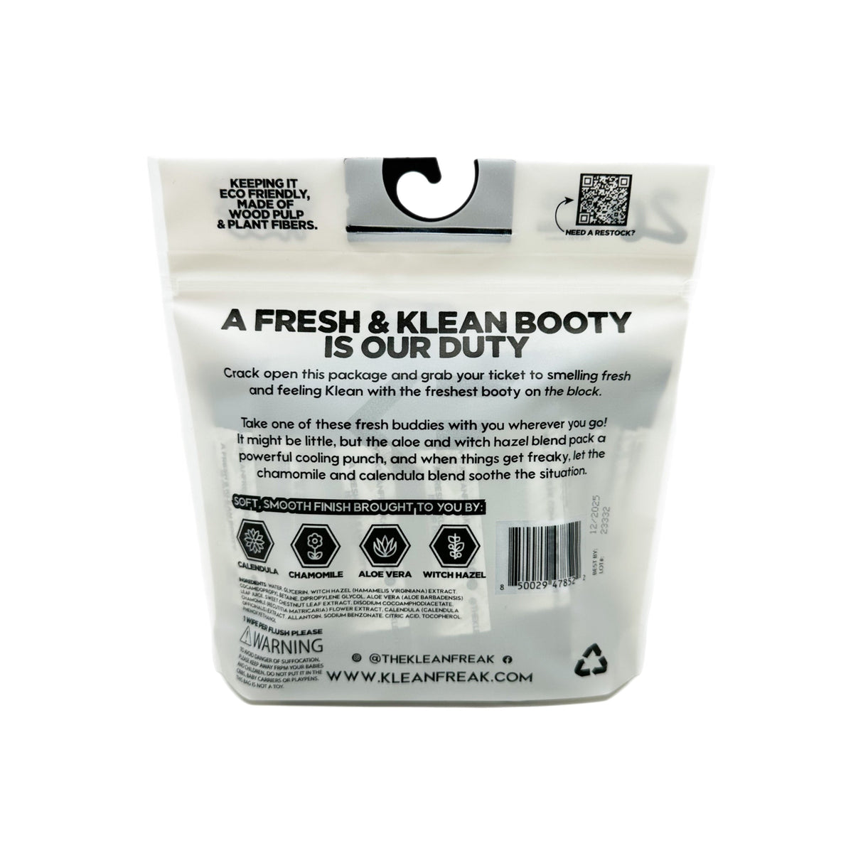 The Flusher 20 Pack - Flushable Wipes Klean Freak