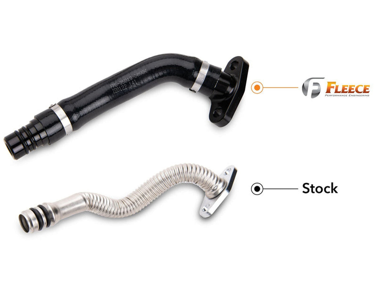 Fleece FPE-CTDT-VGT-KIT Turbo Oil Drain Kit, 2007-2018 Dodge Ram 6.7L Cummins Fleece Performance