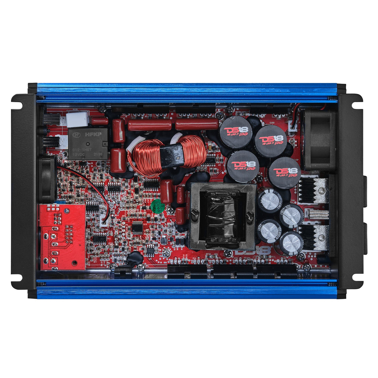 FRP Compact Full-Range Class D 1-Channel Amplifier 2,500 Watts Rms @ 1-Ohm
