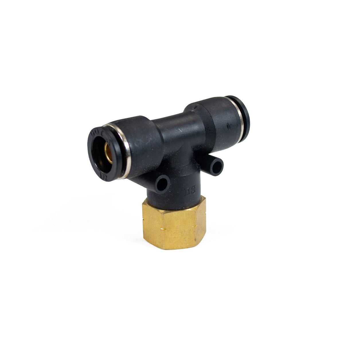 1/2" Female NPT to 1/2" PTC Union Tee Fitting HornBlasters