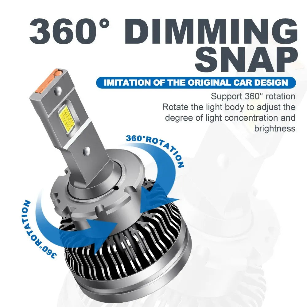 D2S D4S LED Headlight Bulbs 70W 6800LM 6000K White | 2 Bulbs